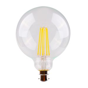 L2U-3145 8w G125 Spherical Dimmable LED Filament Lamp - B22 Base