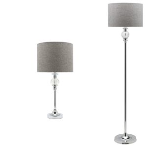 L2-5582 Chrome Table & Floor Lamp Range