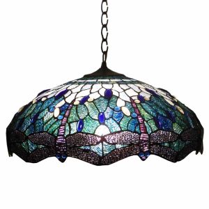 L2-11953 Stained Glass Pendant Light