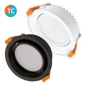 13w Deco-Tilt Adjustable Tri-Colour LED Downlight Range (90 Degree Beam - 900lm)