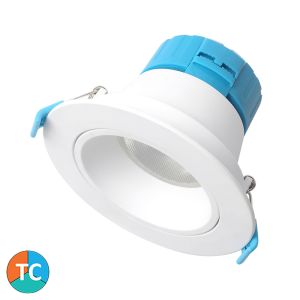 9w Dular Adjustable Tri-Colour LED Downlight - White (45 Degree Beam - 980lm)