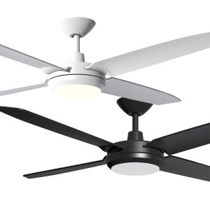 Enviro 1530mm (60") DC ABS 4 Blade Ceiling Fan with LED Light & Remote