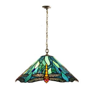 L2-11955 Stained Glass Pendant Light