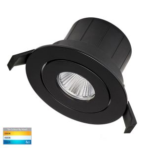 12w DL5512 Adjustable Tri-Colour LED Downlight - Black (45 Degree Beam - 1000lm)