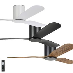 Iluka 1320mm (52") DC ABS 3 Blade Low Profile Ceiling Fan with Remote