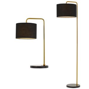 L2-5679 Black Table and Floor Lamp Range