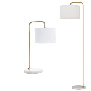 L2-5679 White Table and Floor Lamp Range