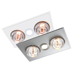 L2U-1106 Myka 3in1 Bathroom LED Downlight, 2 Heat and Exhaust Fan