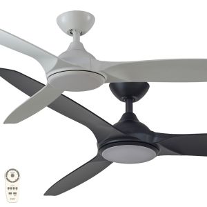 Newport 1420mm (56") DC ABS 3 Blade Ceiling Fan with LED Light & Remote