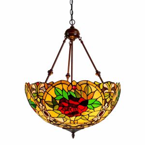 L2-11963 Stained Glass Uplighter Pendant