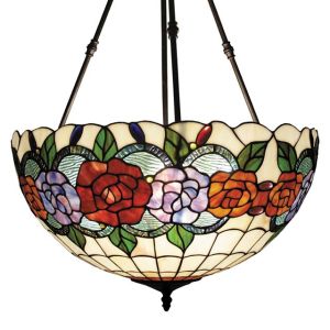 L2-11962 Stained Glass Uplighter Pendant