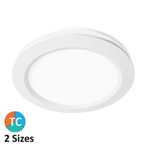 L2U-1153 White Round Exhaust Fan with Light - 2 Sizes
