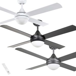 Stradbroke 1320mm (52") DC ABS 4 Blade Ceiling Fan with 2-Light & Remote