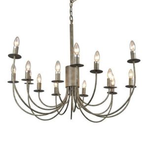 L2-11887 Taupe 16 Arm Chandelier