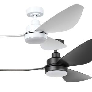 Torquay 1220mm (48") DC ABS 3 Blade Ceiling Fan with LED Light & Remote