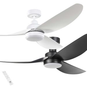 Torquay 1422mm (56") DC ABS 3 Blade Ceiling Fan with LED Light & Remote