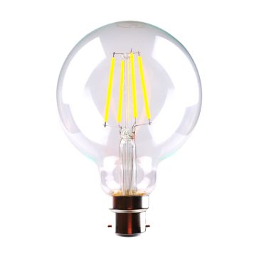 L2U-3144 6w G95 Spherical Dimmable LED Filament Lamp - B22 Base