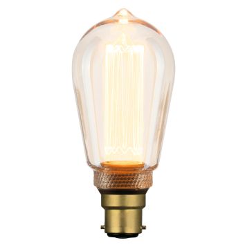 L2U-3224 4w ST64 LED Filament Lamp - B22 Base