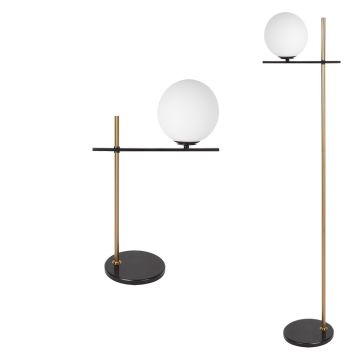 L2-51006 Marble Base Table and Floor Lamp Range