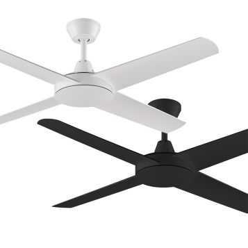 Aspire 1320mm (52") Polymer 4 Blade Ceiling Fan with optional LED Light
