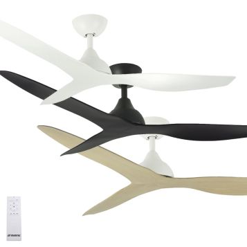 Avoca 1320mm (52") Smart Wi-Fi DC ABS 3 Blade Ceiling Fan with Remote