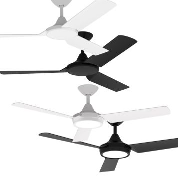 Axis 1220mm (48") DC ABS 3 Blade Ceiling Fan with Remote and optional LED Light