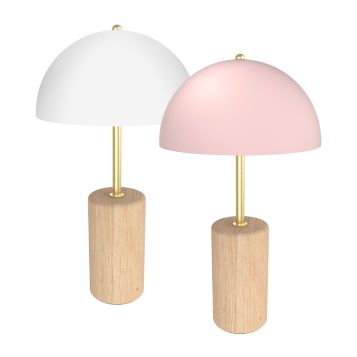 L2-5855 Wood Base Table Lamp