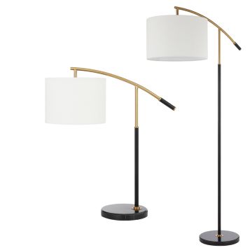 L2-51501 Marble Base Table and Floor Lamp Range