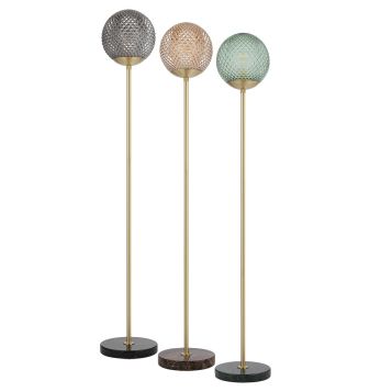 L2-51514 Marble and Glass Floor Lamp