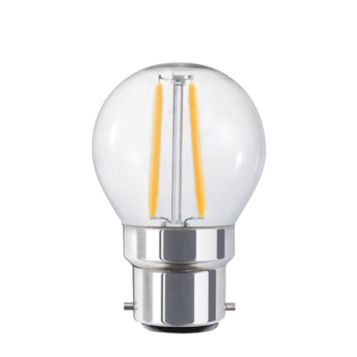 4w P45 Fancy Round LED Filament Lamp - B22 Base