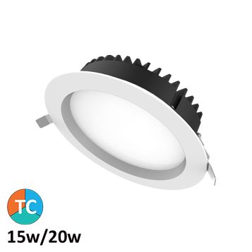 15w/20w Helix Tri-Colour LED Downlight (100 Degree Beam - 2310lm)