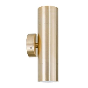 L2U-4760 12v/240v Brass Up/Down Wall Pillar Light