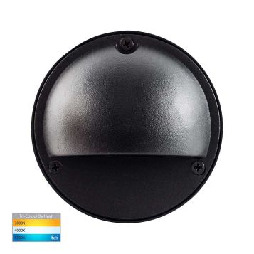 L2U-4646 12v/240v Black LED Surface Mounted Eyelid Steplight