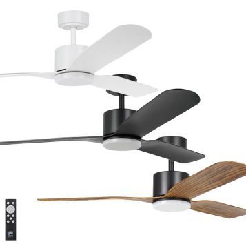 Iluka 1320mm (52") DC ABS 3 Blade Ceiling Fan with LED Light & Remote
