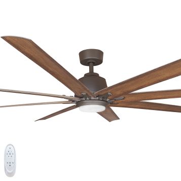 Kensington 1830mm (72") Smart Wi-Fi DC Polymer 3 Blade Ceiling Fan with LED Light and Remote