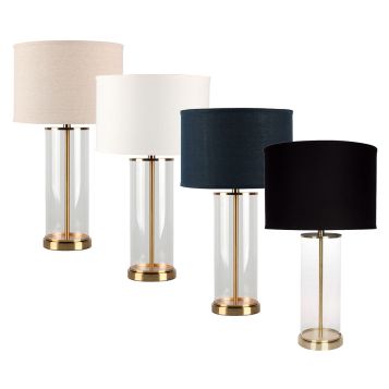 L2-51042 Brass and Glass Table Lamp