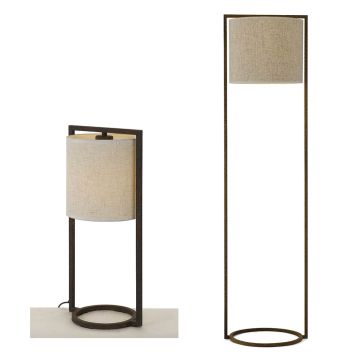 L2-5550 Rust Frame Table & Floor Lamp Range from