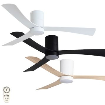 Metro 1320mm (52") DC 3 ABS Blade Ceiling Fan with LED Light & Remote
