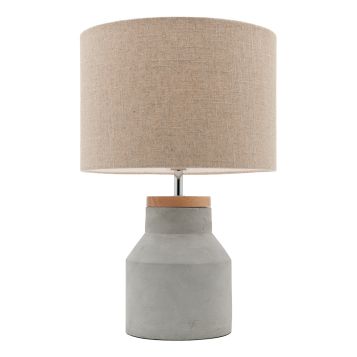 L2-5299 Timber and Concrete Table Lamp