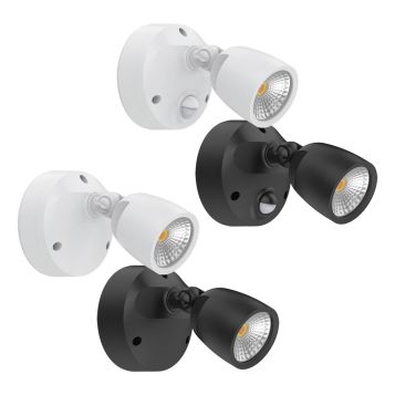 L2U-41340 10w Single Head Tri-Colour LED Spotlight with Optional Sensor