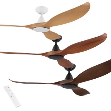 Noosa 1520mm (60") DC Timber Finish ABS Blades Ceiling Fan with Remote