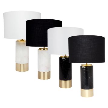 L2-51053 Marble and Brass Table Lamp
