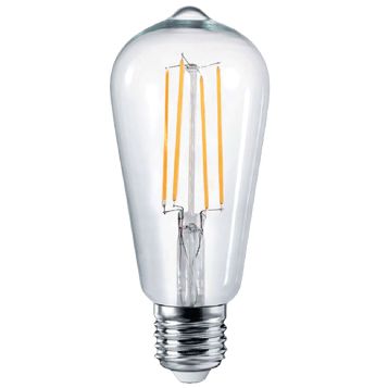 8w ST64 Pear Dimmable LED Filament Lamp - E27 Base
