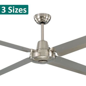Precision Brushed Nickel Stainless Steel Ceiling Fan