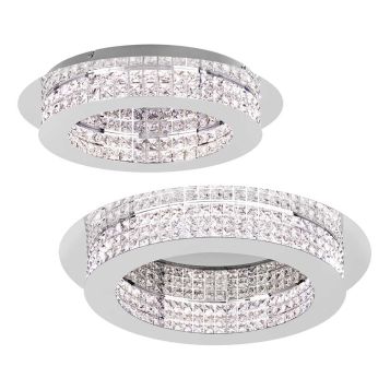 L2-11525 Crystal LED Ceiling Light Range - Chrome