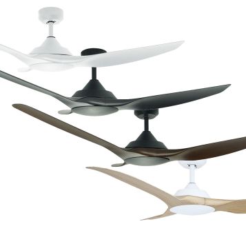 Raven 1620mm (64") DC ABS 3 Blade Ceiling Fan with Remote and optional LED Light