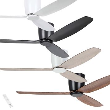 Seacliff 1320mm (52") DC ABS 3 Blade Ceiling Fan with Remote and optional LED Light
