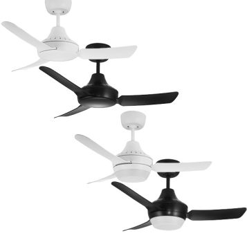 Stanza 900mm (36") Glass Fibre 3 Blade Ceiling Fan with optional Light