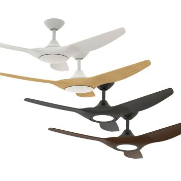 Strike 1220mm (48") ABS 3 Blade DC Ceiling Fan with Remote and optional LED Light