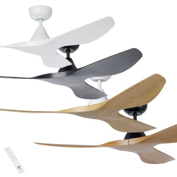 Surf 1220mm (48") DC ABS 3 Blade Ceiling Fan with Remote
